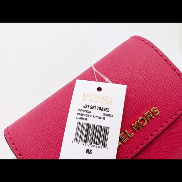 🌸NWT Michael Kors Card Holder Lipstick Pink - Picture 5 of 6